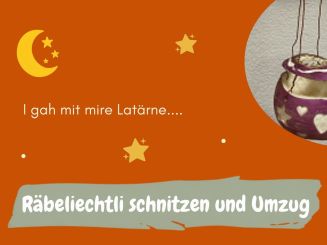 Räbeliechtli schnitzen und Umzug